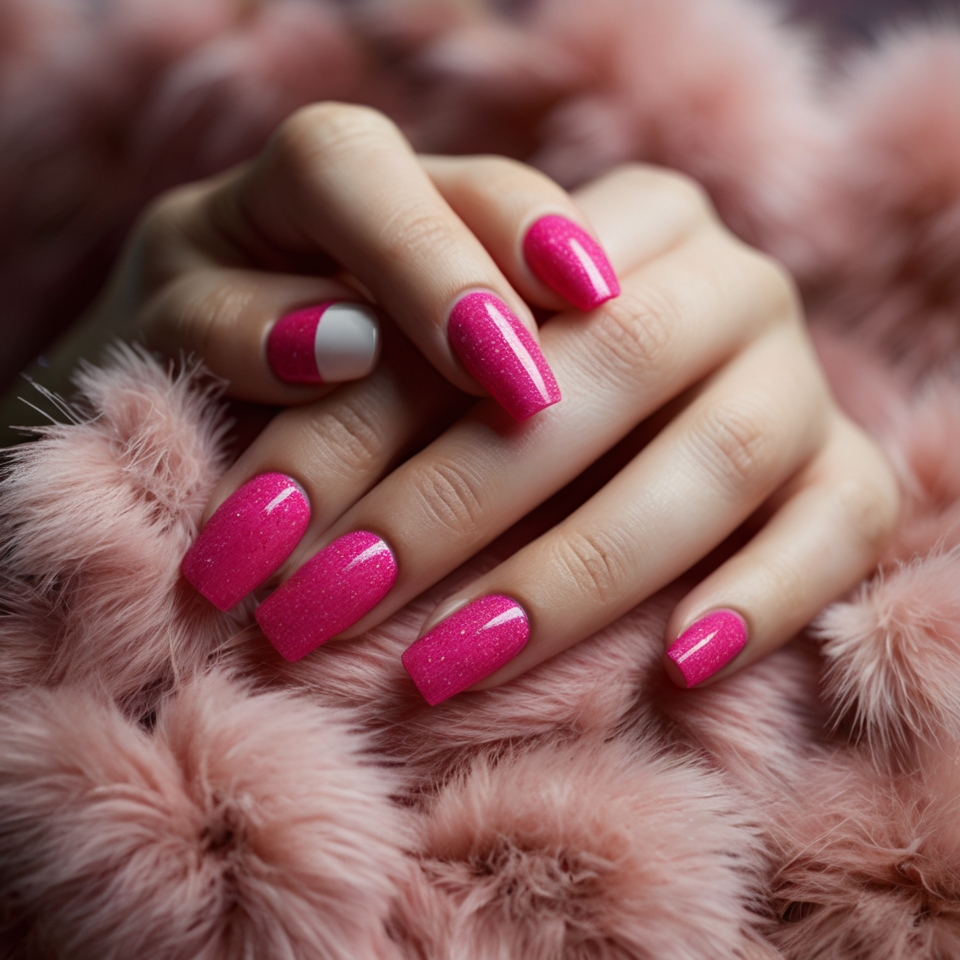 Pink Velvet Nails