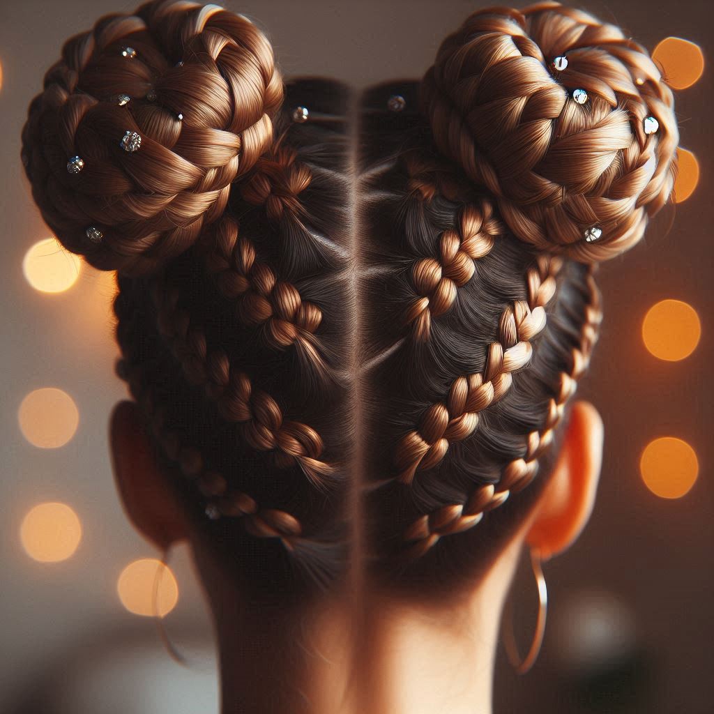 Braided Space Buns