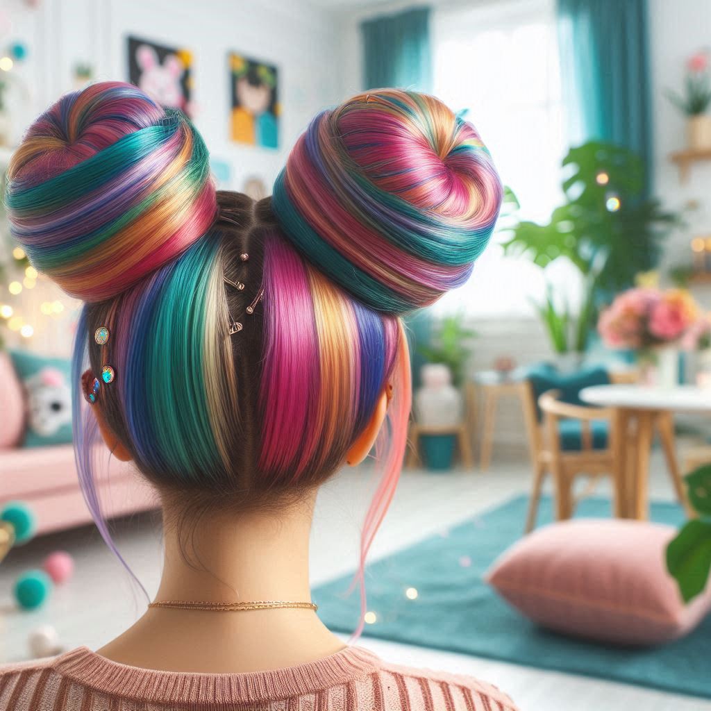 Space Buns with Colored Extensions