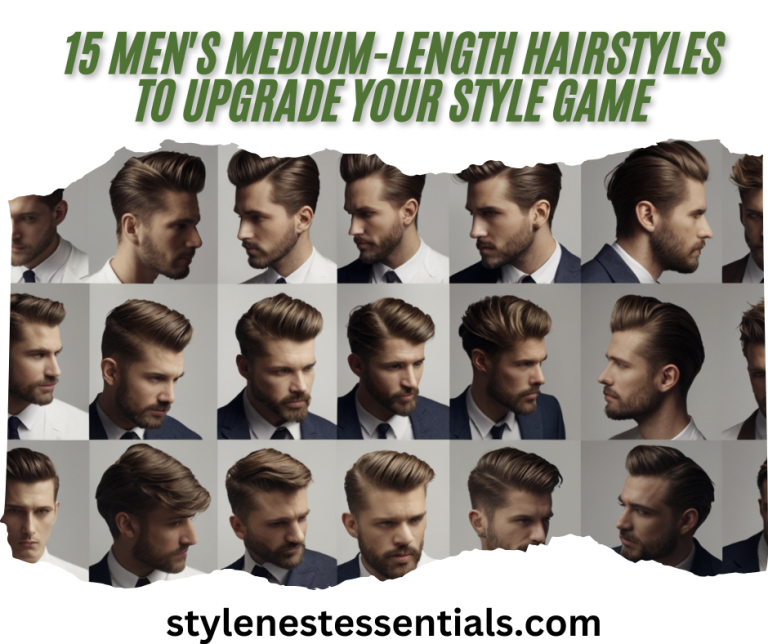 15 men's medium-length hairstyles to upgrade your style game.