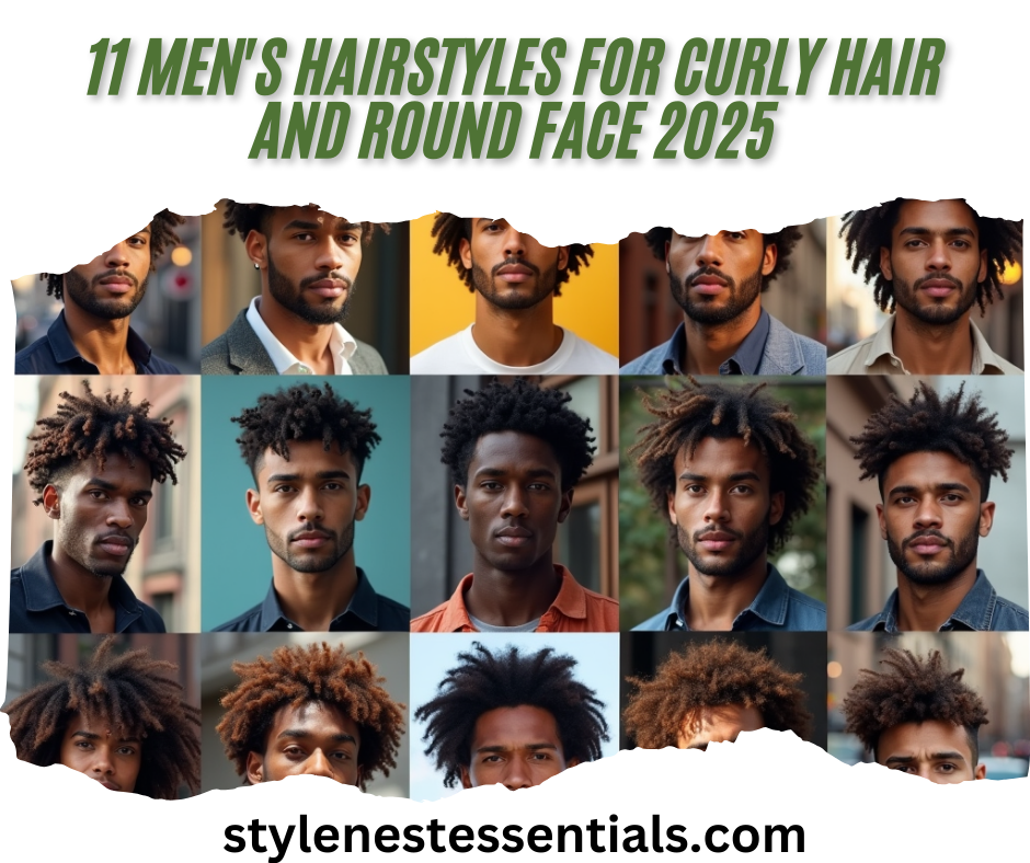 11 Men's Hairstyles for Curly Hair and Round Face 2025