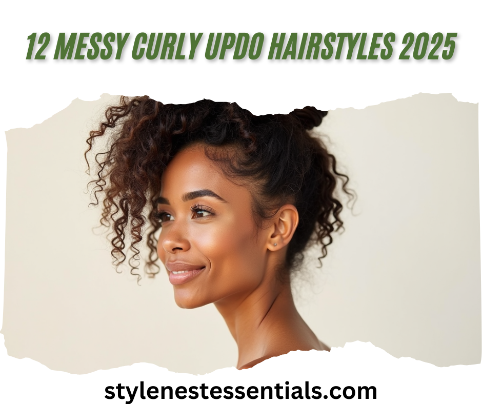 12 Messy Curly Updo Hairstyles 2025