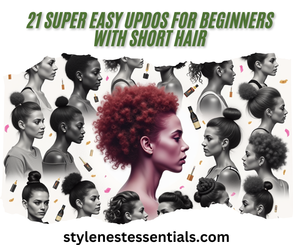 21 Super Easy Updos for Beginners with Short Hair