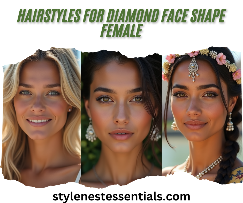 Hairstyles for Diamond Face Shape Female