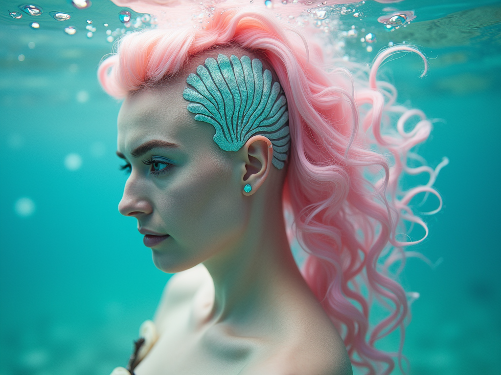 Pastel Long Hair with Undercut